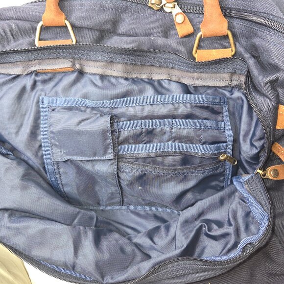 Field and Stream Canvas Leather Travel Laptop Messenger Work Briefcase Bag - Picture 8 of 11
